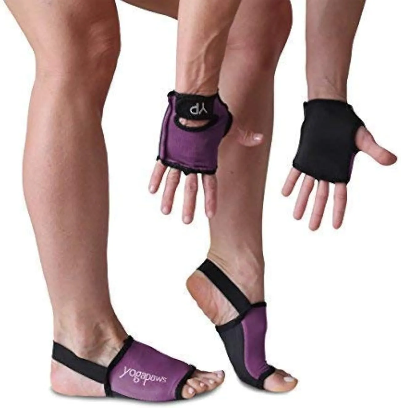 YogaPaws SkinThin Non Slip Yoga Gloves and Yoga Socks for Women & Men for Hot Yoga, Crossfit, Cycling, for Sweaty Hands Feet