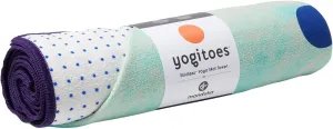 Yogitoes Yoga Mat Towel - Absorbent, Non-Slip, Quick Drying Microfiber Towel with Skidless Technology for Hot Yoga, Pilates, Beach, and General Fitness