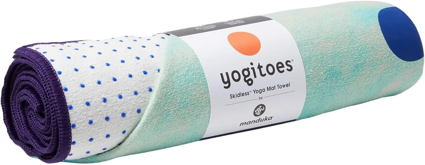 Yogitoes Yoga Mat Towel - Absorbent, Non-Slip, Quick Drying Microfiber Towel with Skidless Technology for Hot Yoga, Pilates, Beach, and General Fitness