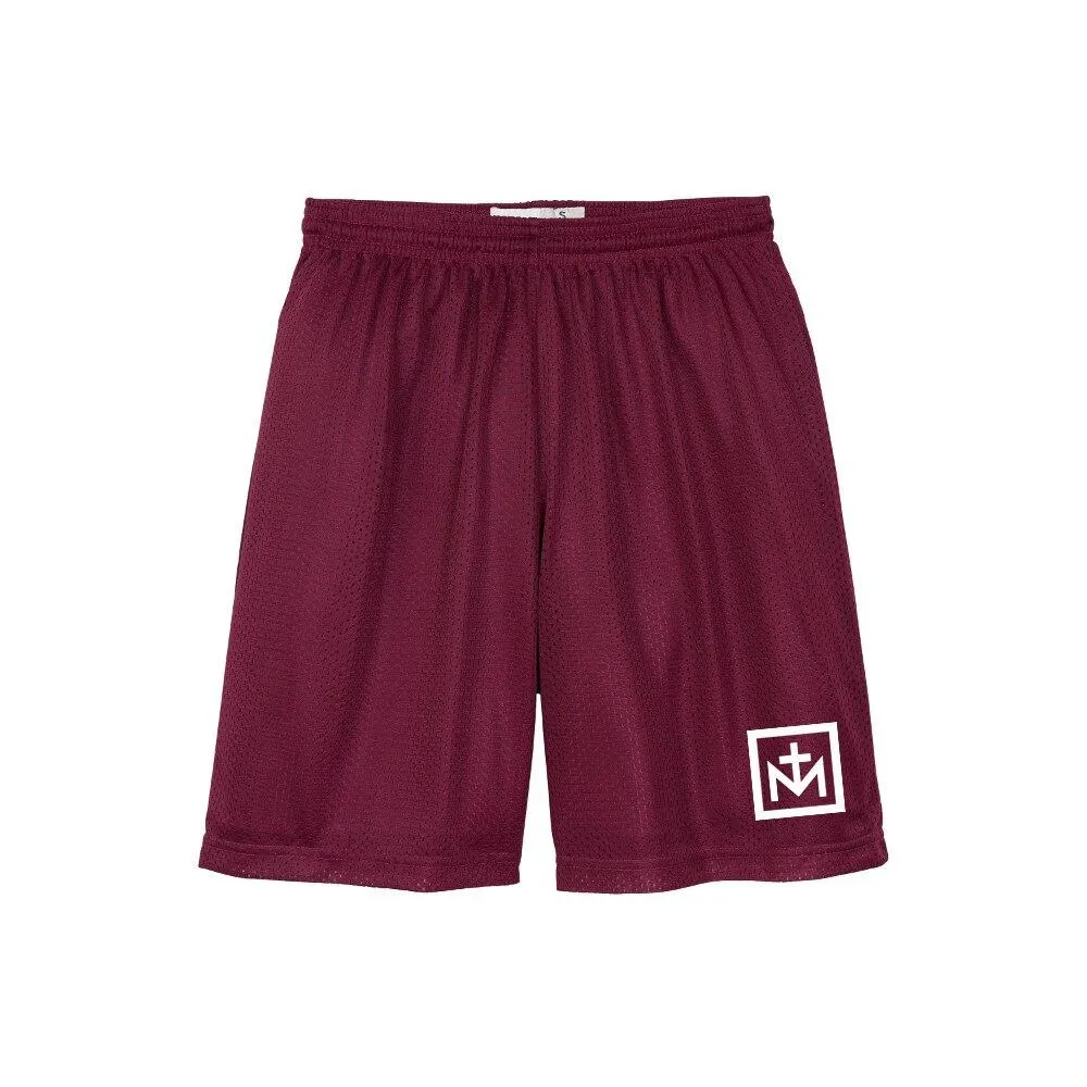 YST510-MAR-Gym Shorts with St. Martha Logo