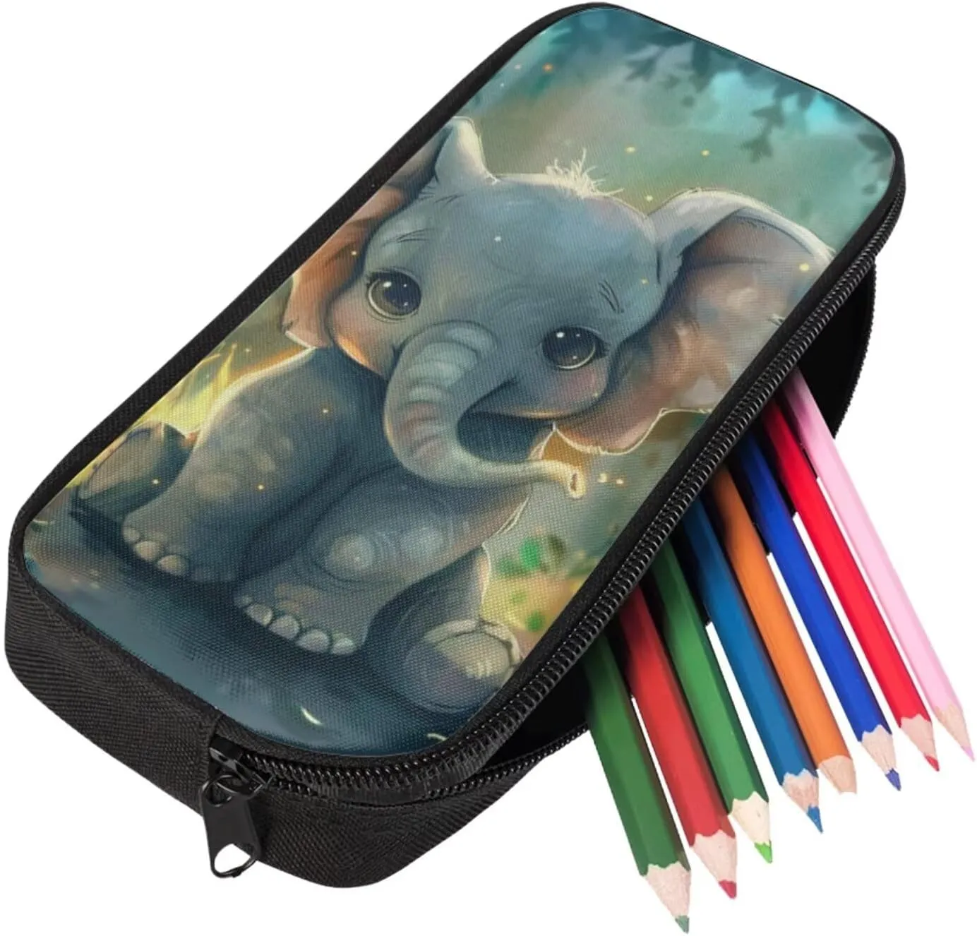 Ystardream Baby Elephant Backpack for School Girls Bookbag With Lunch Box 4 Piece Backpack Set for Teens Children Elementary Middle School Student,Waterproof Bookbags for Camping & Travel Use