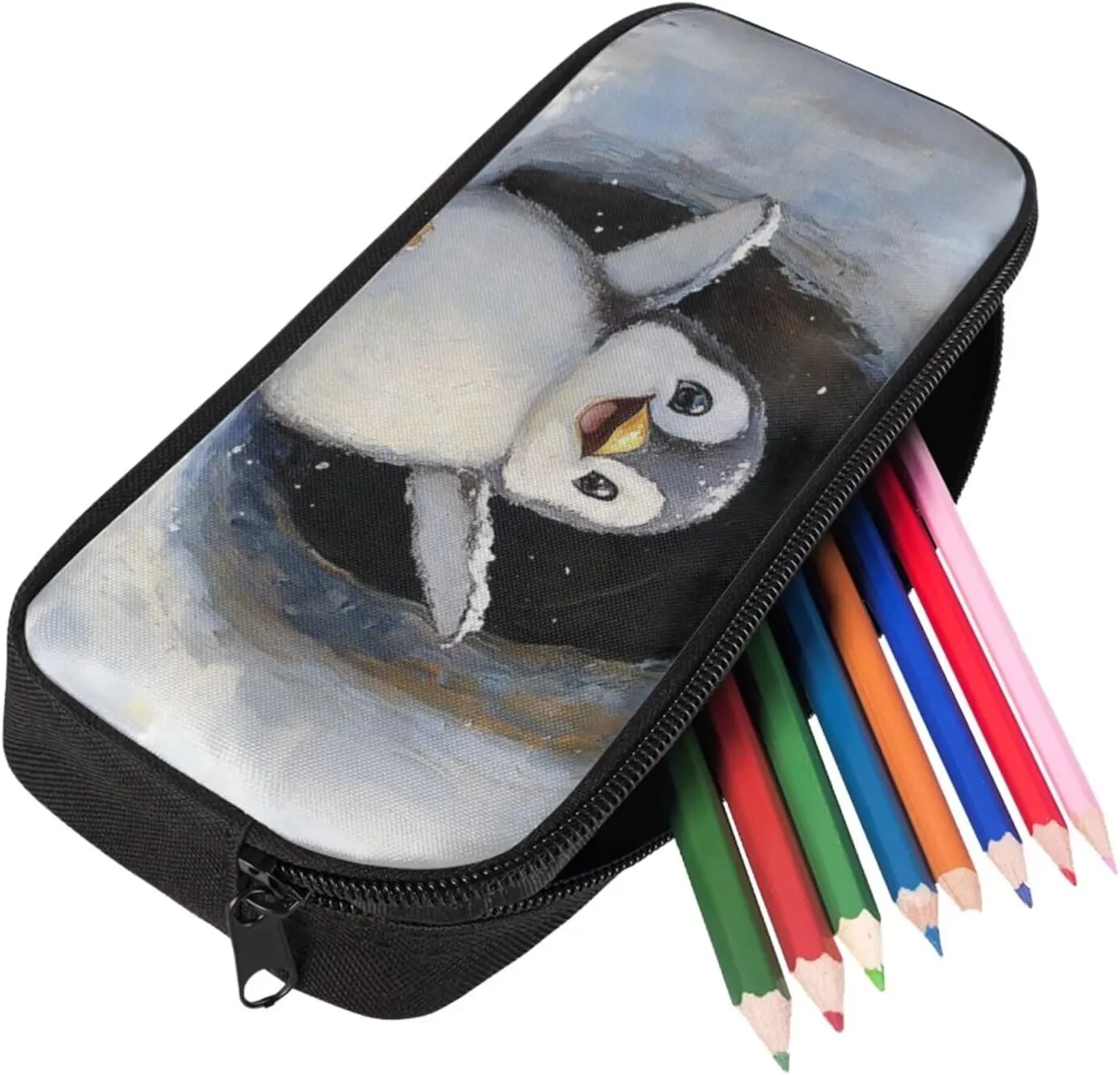 Ystardream Girls School Backpack with Lunch Box Set 3D Penguin Cartoon Book Bag Lightweight & Multiple Pockets Design Ergonomic Back Support for Active Student Back to School Essentials