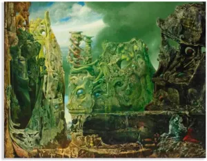Zeichn8u Max Ernst Wall Art,L’oeil du silence (The Eye of Silence),Art Reproductions on Canvas Famous Paintings Posters Max Ernst Print Abstract Pictures Wall Decor 40x30cm(16x12in) Frameless