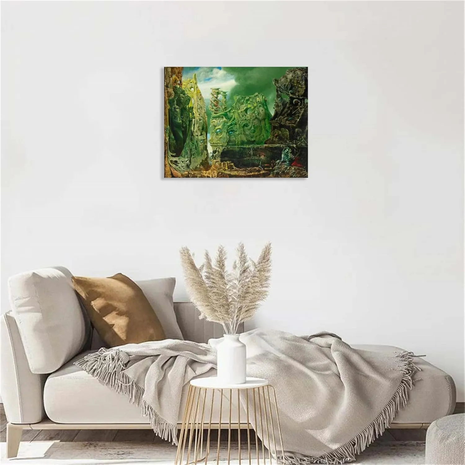 Zeichn8u Max Ernst Wall Art,L’oeil du silence (The Eye of Silence),Art Reproductions on Canvas Famous Paintings Posters Max Ernst Print Abstract Pictures Wall Decor 40x30cm(16x12in) Frameless