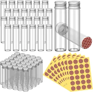 Zhehao 48 Pcs Empty Matches Jars with Strike Stickers Blank Match Boxes for Guests Wedding Bridal Shower Baby Shower Graduation Party Favor, 0.87 x 3.15 Inch