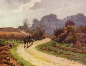 ZhiChengHflBM Vintage Painting Print Canvas Wall Art Canvas Picture the New Forest Beaulieu Lyndhurst by Walter Frederick Roofe Tyndale Poster Artwork for Home Decor 60x90cm